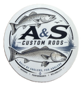 A&S Custom Rods Circle Sticker